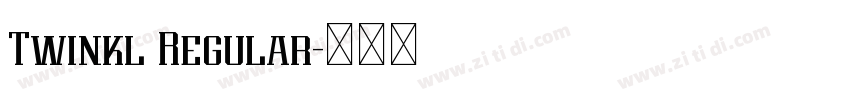 Twinkl Regular字体转换